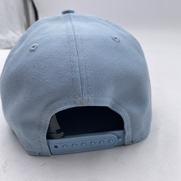 Atlanta Braves Hat New Era 9fifty SnapBack Powder Blue Cleaned VGC Adjustable - Picture 6 of 11
